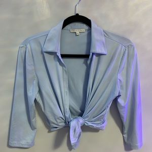 Baby Blue Button Up
